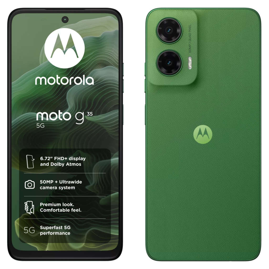 Motorola g35 5G Smartphone 8GB RAM 128GB Storage Leaf Green