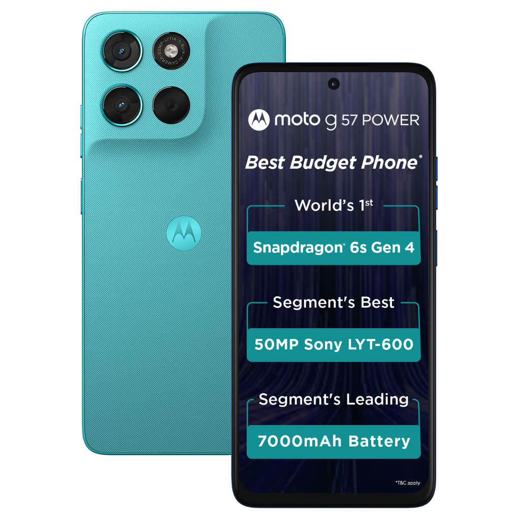 Motorola g57 Power Smartphone 8GB RAM 128GB Storage Pantone Fluidity 