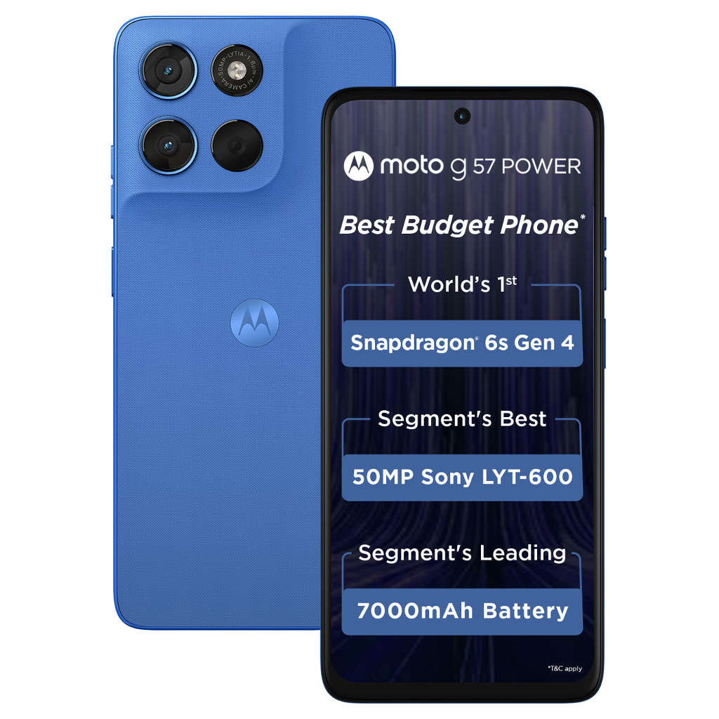 Motorola g57 Power Smartphone 8GB RAM 128GB Storage Pantone Regatta 