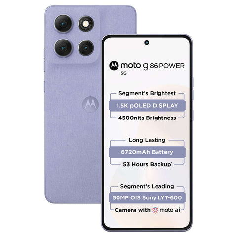 Motorola g86 Power Smartphone 8GB RAM 128GB Storage Pantone Cosmic Sky 