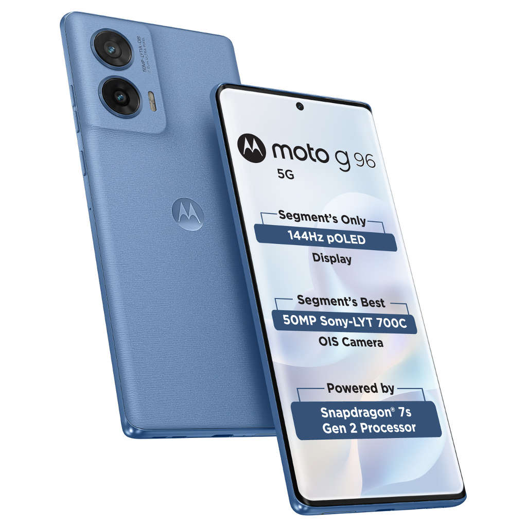 Motorola g96 5G Smartphone 8GB RAM 128GB Storage Pantone Ashleigh Blue
