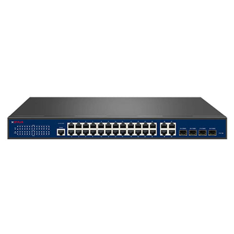 CP Plus 24x Gigabit PoE Ports With 4x SFP Managed L2 PoE Switch CP-ANW-GPM24G4F4-N40 