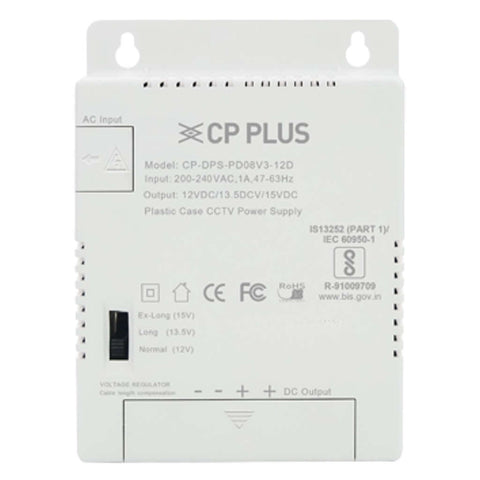 CP Plus 8 Channel Power Supply CP-DPS-PD08V3-12D 