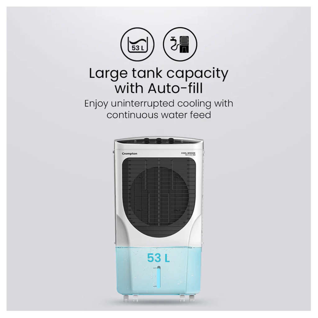 Crompton Cool Breeze Neo DAC Desert Air Cooler 53 Litre