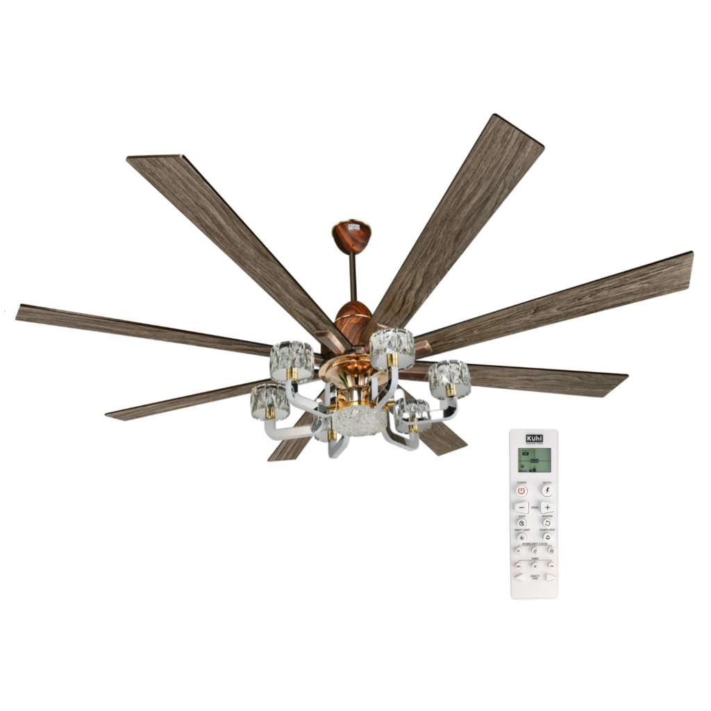 Kuhl Centurai 8 BLDC Ceiling Fan With Remote 1800 mm Teak Wood 