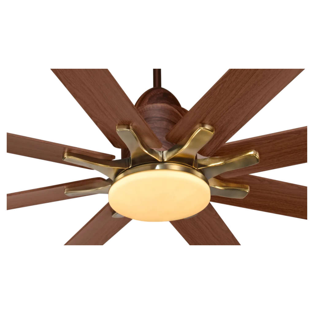 Kuhl Polariz Star 66 BLDC Ceiling Fan With Remote 1650 mm Teak Wood