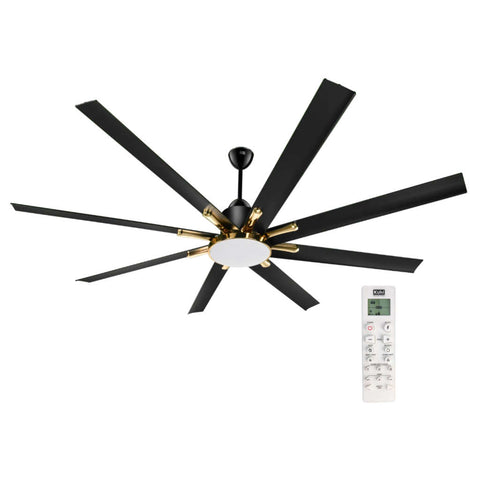 Kuhl Polariz Gold 72 BLDC Ceiling Fan With Remote 1800 mm Black 