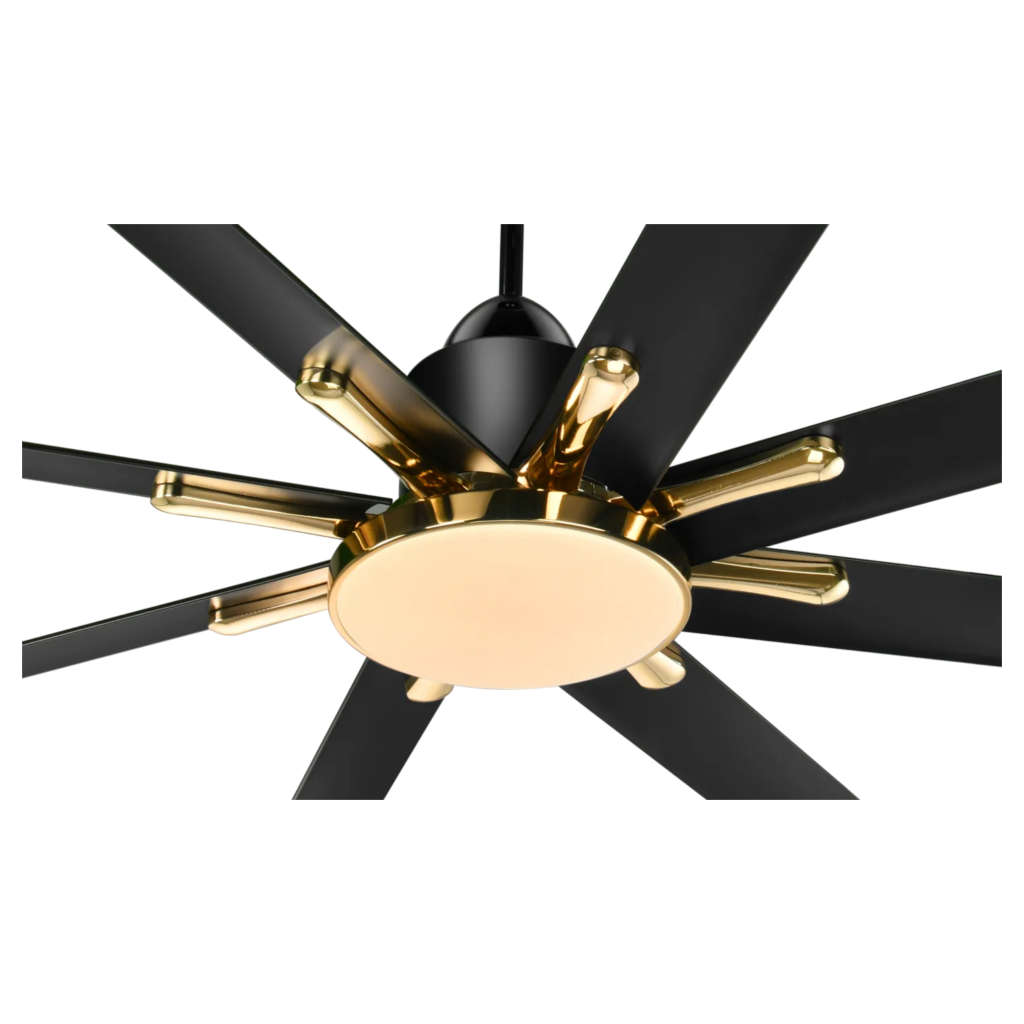 Kuhl Polariz Gold 72 BLDC Ceiling Fan With Remote 1800 mm Black