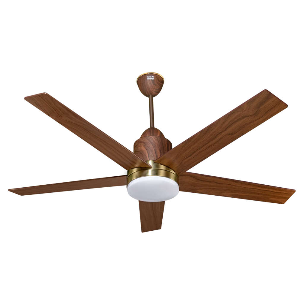 Kuhl Luxus Super BLDC Underlight Ceiling Fan 1300 mm Teak Wood 
