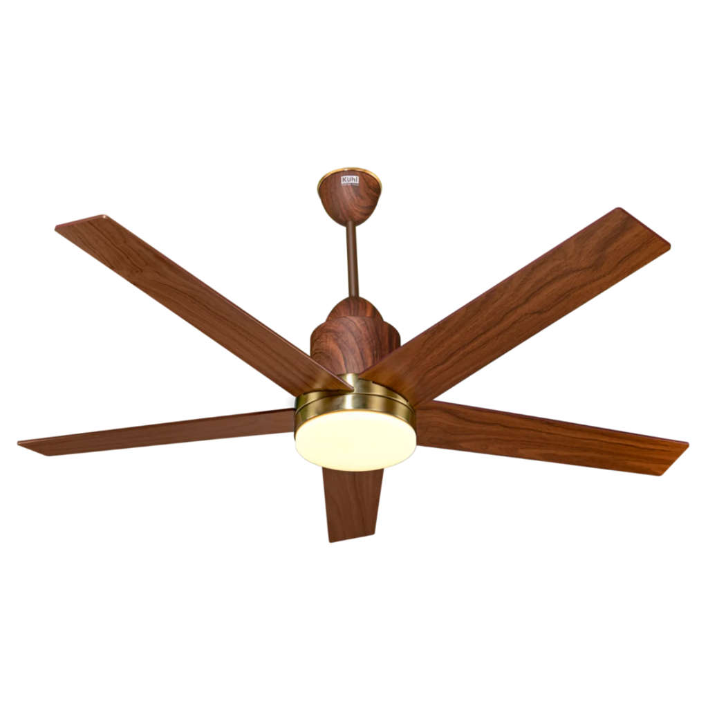 Kuhl Luxus Super BLDC Underlight Ceiling Fan 1300 mm Teak Wood