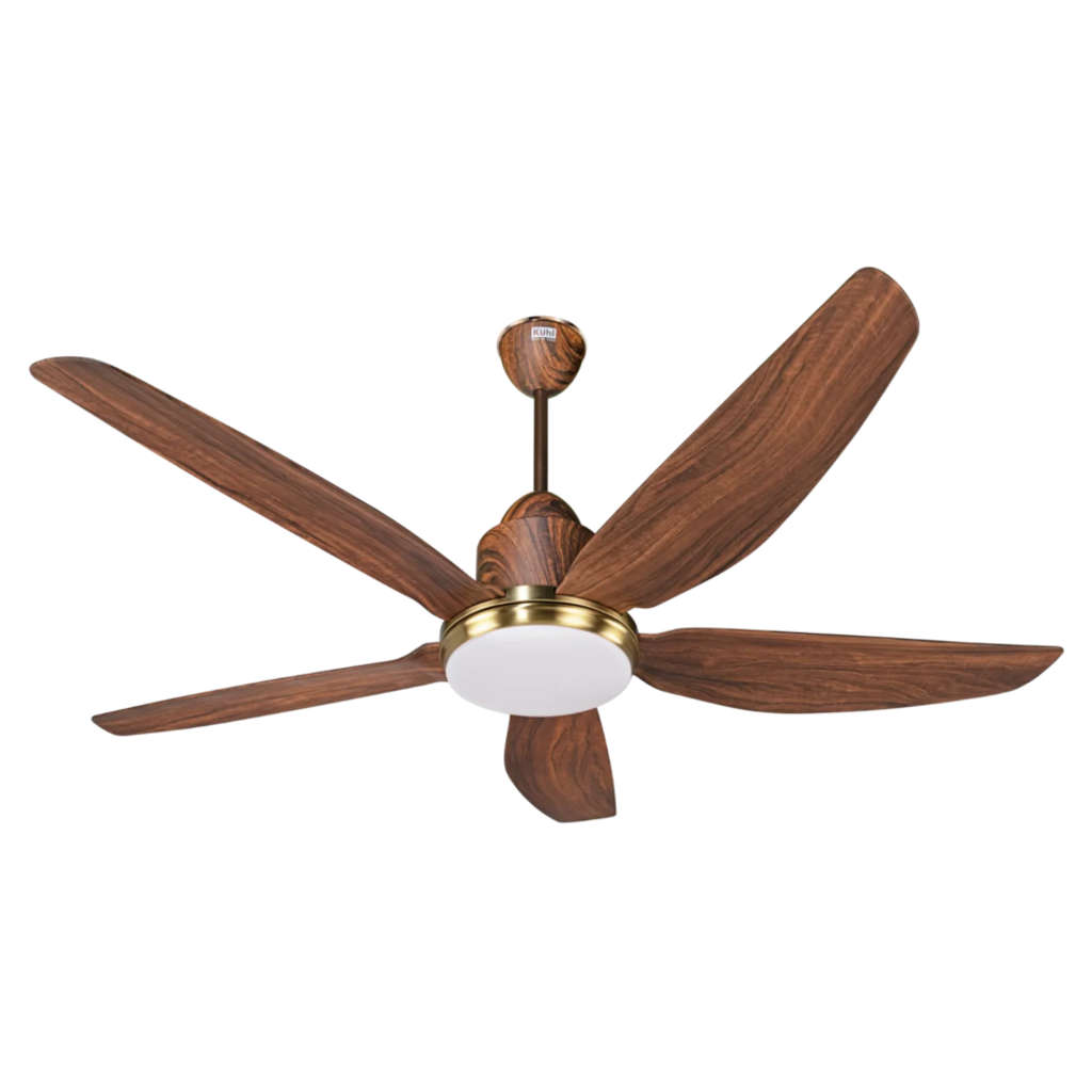 Kuhl Luxus Star BLDC Underlight Ceiling Fan 1400 mm Teak Wood 
