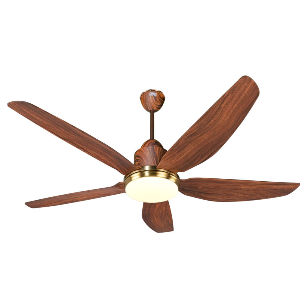 Kuhl Luxus Star BLDC Underlight Ceiling Fan 1400 mm Teak Wood