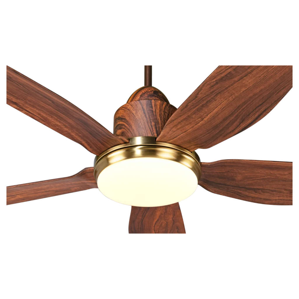 Kuhl Luxus Star BLDC Underlight Ceiling Fan 1400 mm Teak Wood