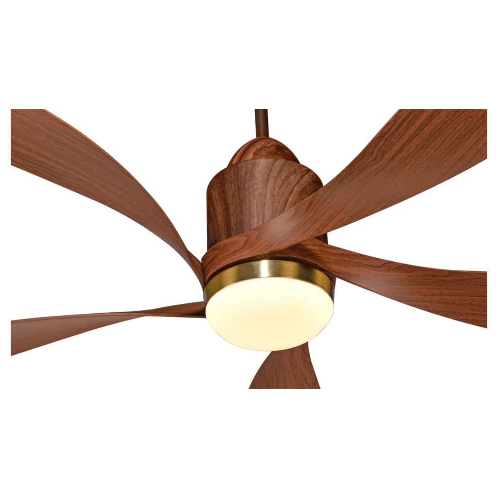 Kuhl Luxus Twist BLDC Underlight Ceiling Fan 1300 mm Teak Wood