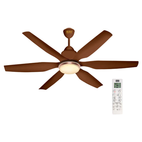 Kuhl Galaxis G6 BLDC Underlight Ceiling Fan With Remote 1670 mm Brown 