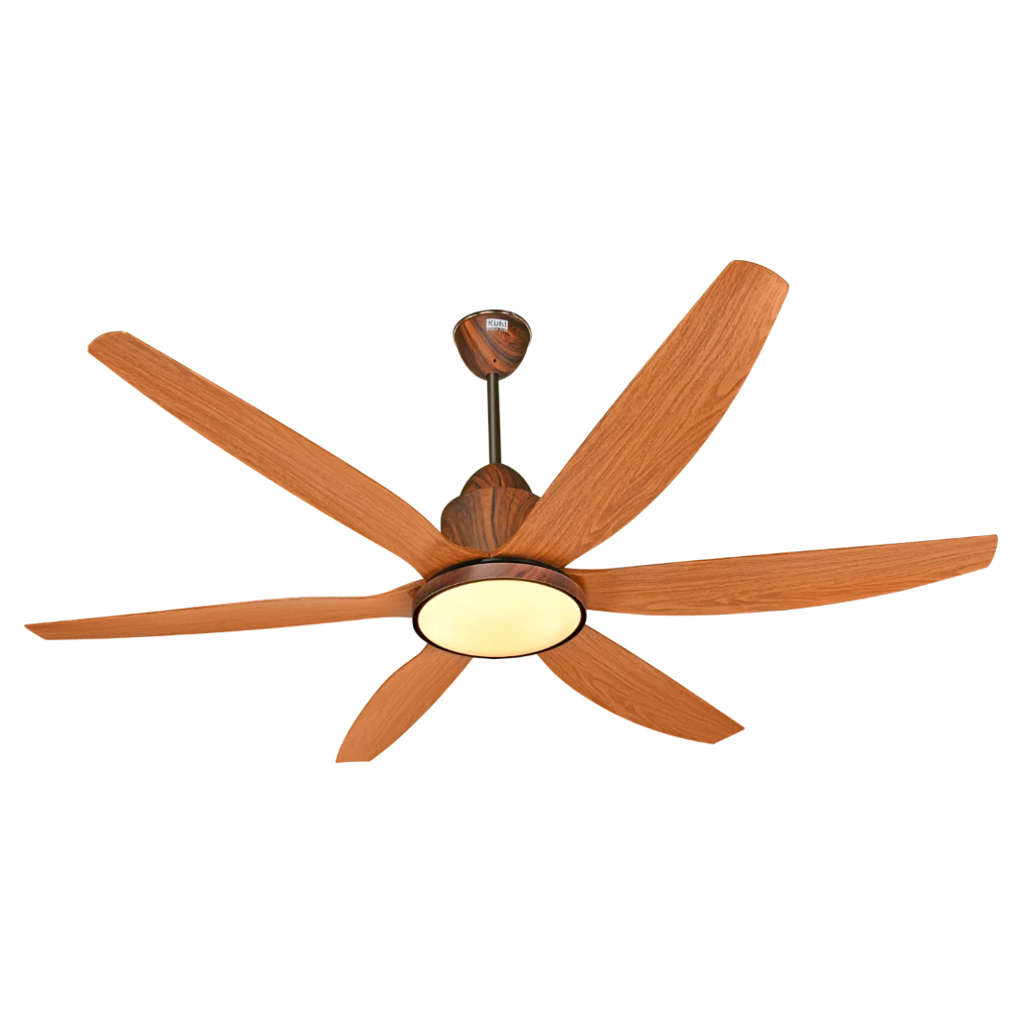 Kuhl Galaxis Star BLDC Underlight Ceiling Fan With Remote 1400 mm Teak Wood