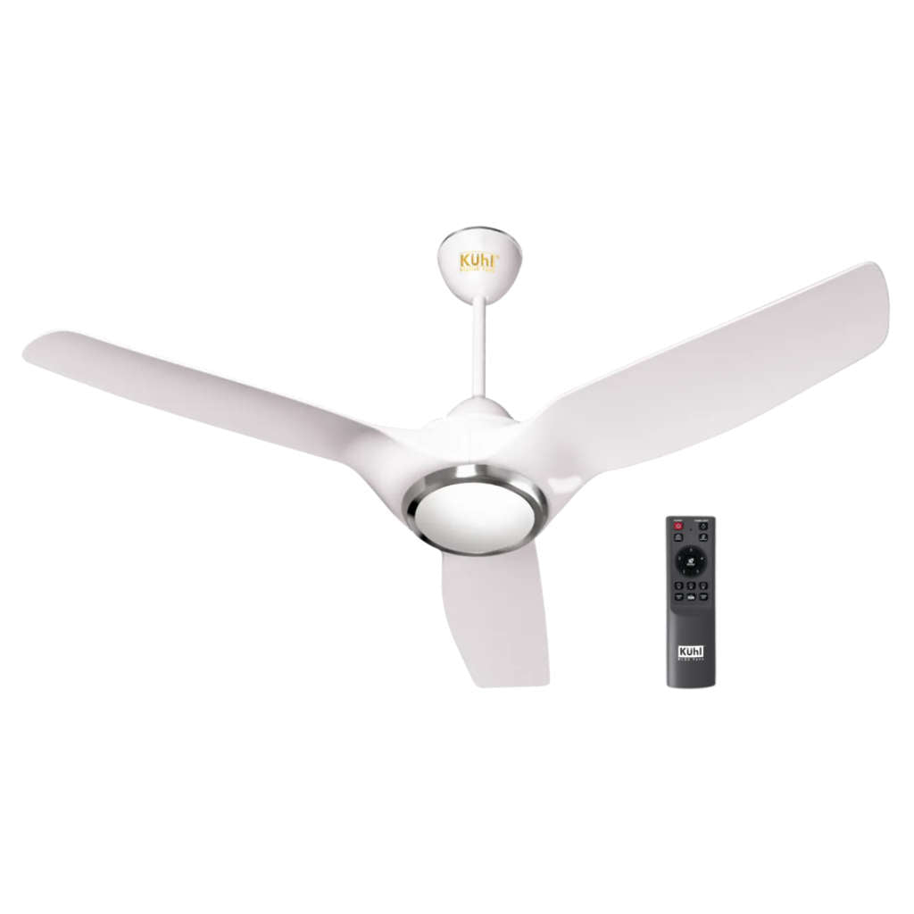 Kuhl Meridian M1 BLDC Underlight Ceiling Fan With Remote 1200 mm White 