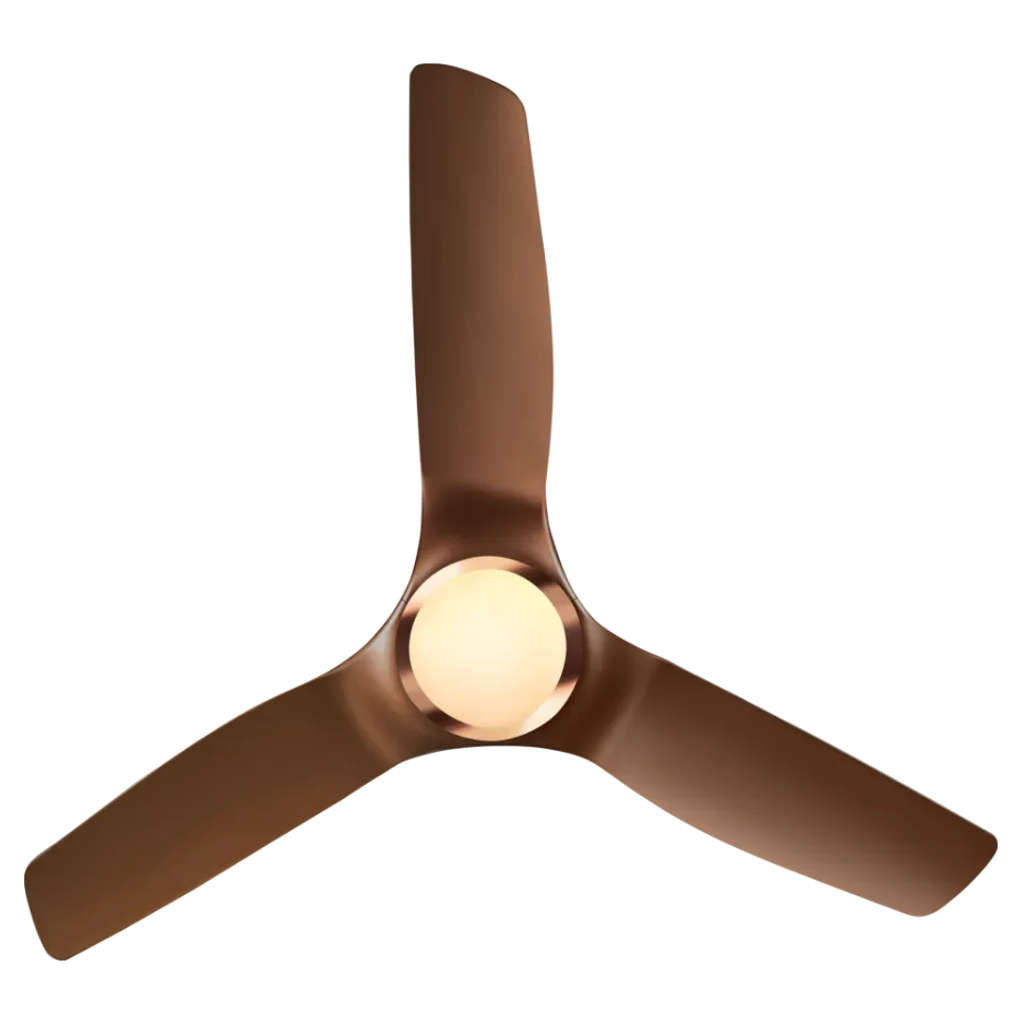 Kuhl Meridian M1 BLDC Underlight Ceiling Fan With Remote 1200 mm Brown