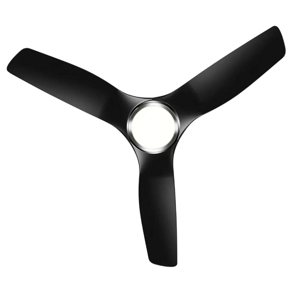 Kuhl Meridian M1 BLDC Underlight Ceiling Fan With Remote 1200 mm Black
