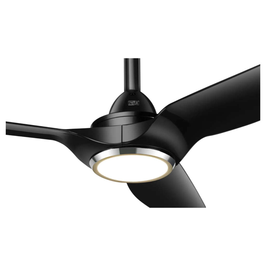 Kuhl Meridian M1 BLDC Underlight Ceiling Fan With Remote 1200 mm Black