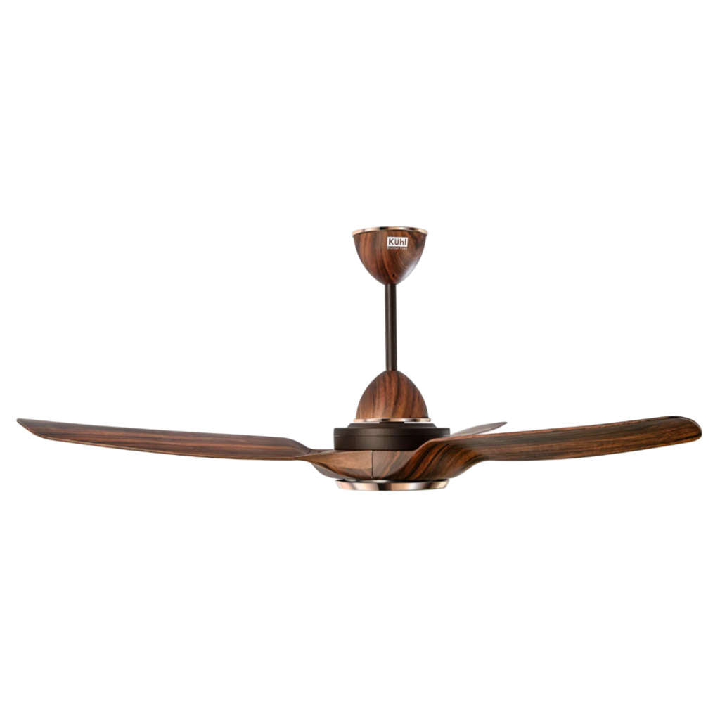 Kuhl Meridian M1 BLDC Underlight Ceiling Fan With Remote 1200 mm Teak Wood