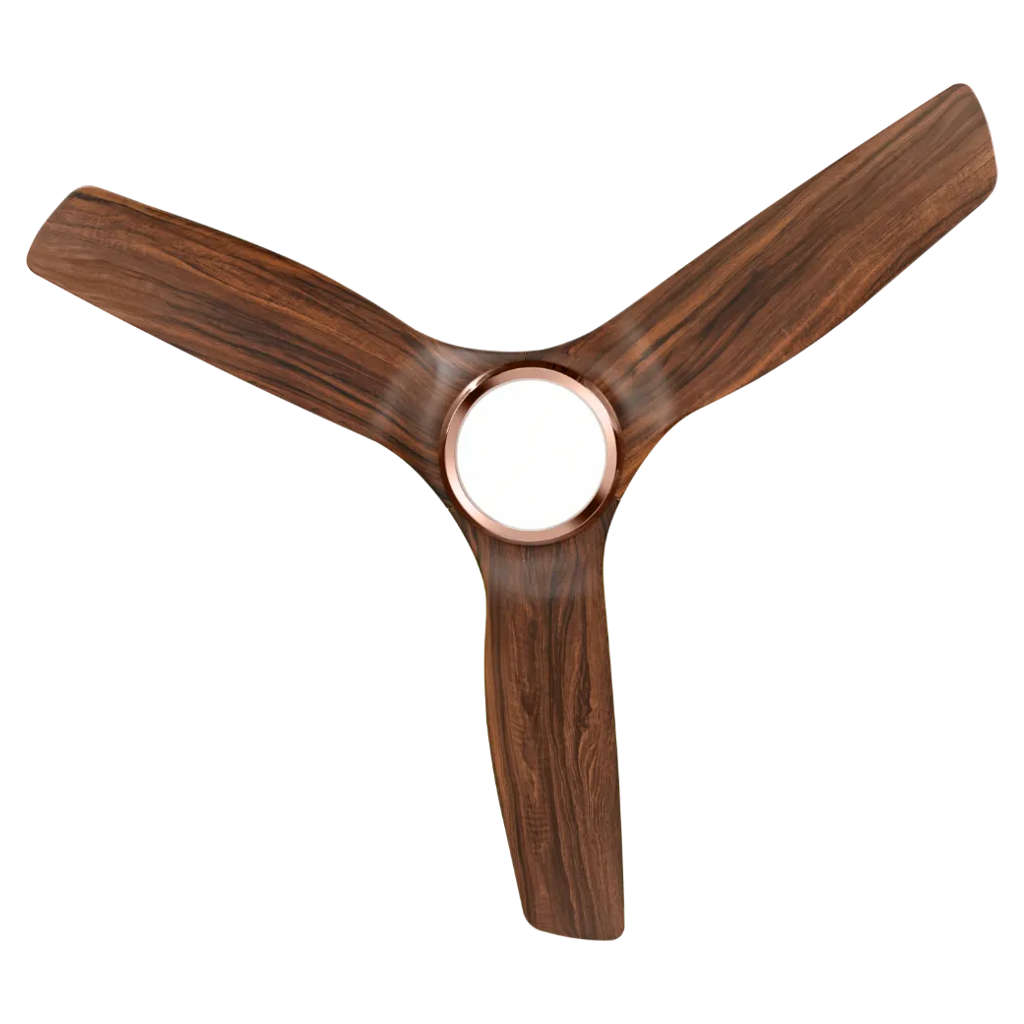 Kuhl Meridian M1 BLDC Underlight Ceiling Fan With Remote 1200 mm Teak Wood