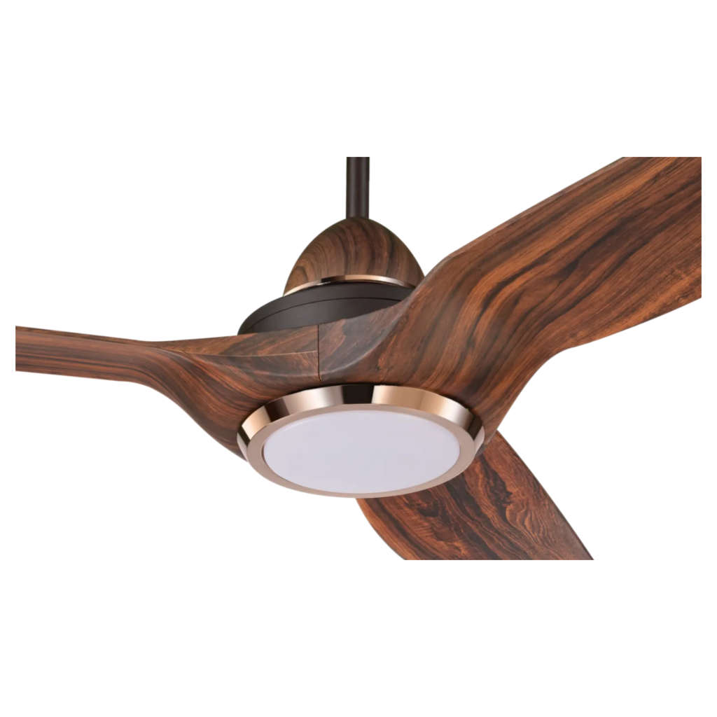 Kuhl Meridian M1 BLDC Underlight Ceiling Fan With Remote 1200 mm Teak Wood