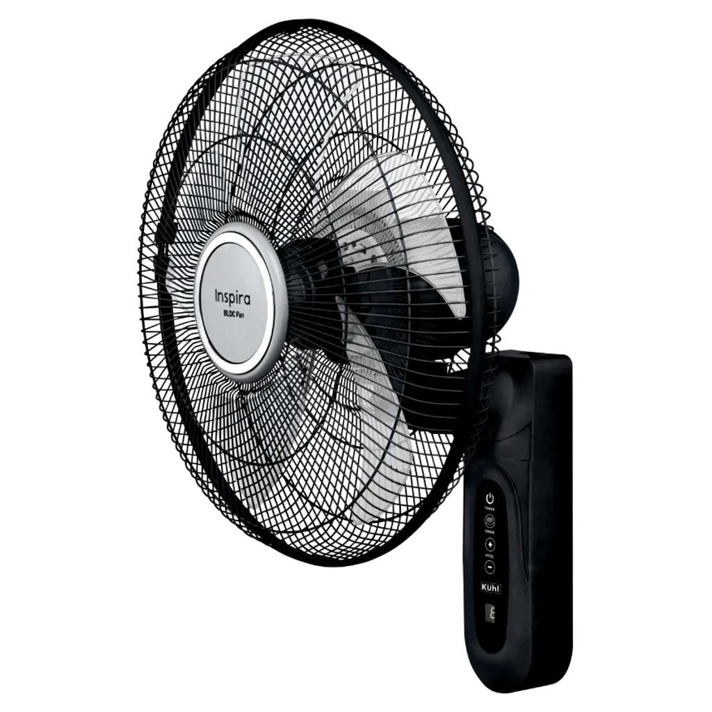 Kuhl Inspira W1 BLDC Wall Fan With Remote 400 mm Black