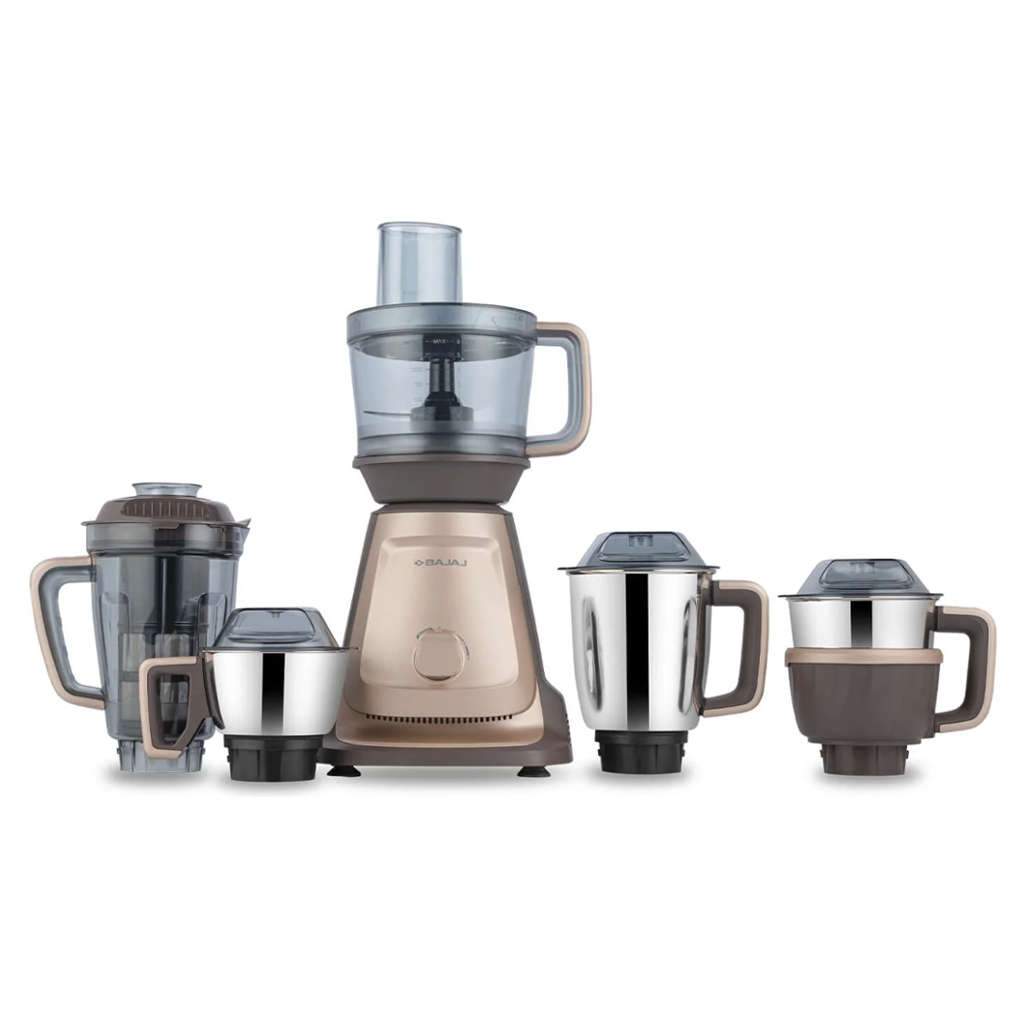 Bajaj Style Mix Mixer Grinder 5 Jars 1000 W Sahara Beige 