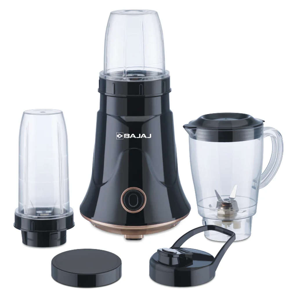 Bajaj NX 01 Mixer Grinder 3 Jars 300 W Black/Copper 
