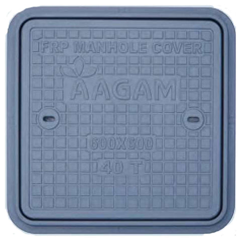 Aagam FRP Manhole Cover 600x600 mm MC600-40T-C 