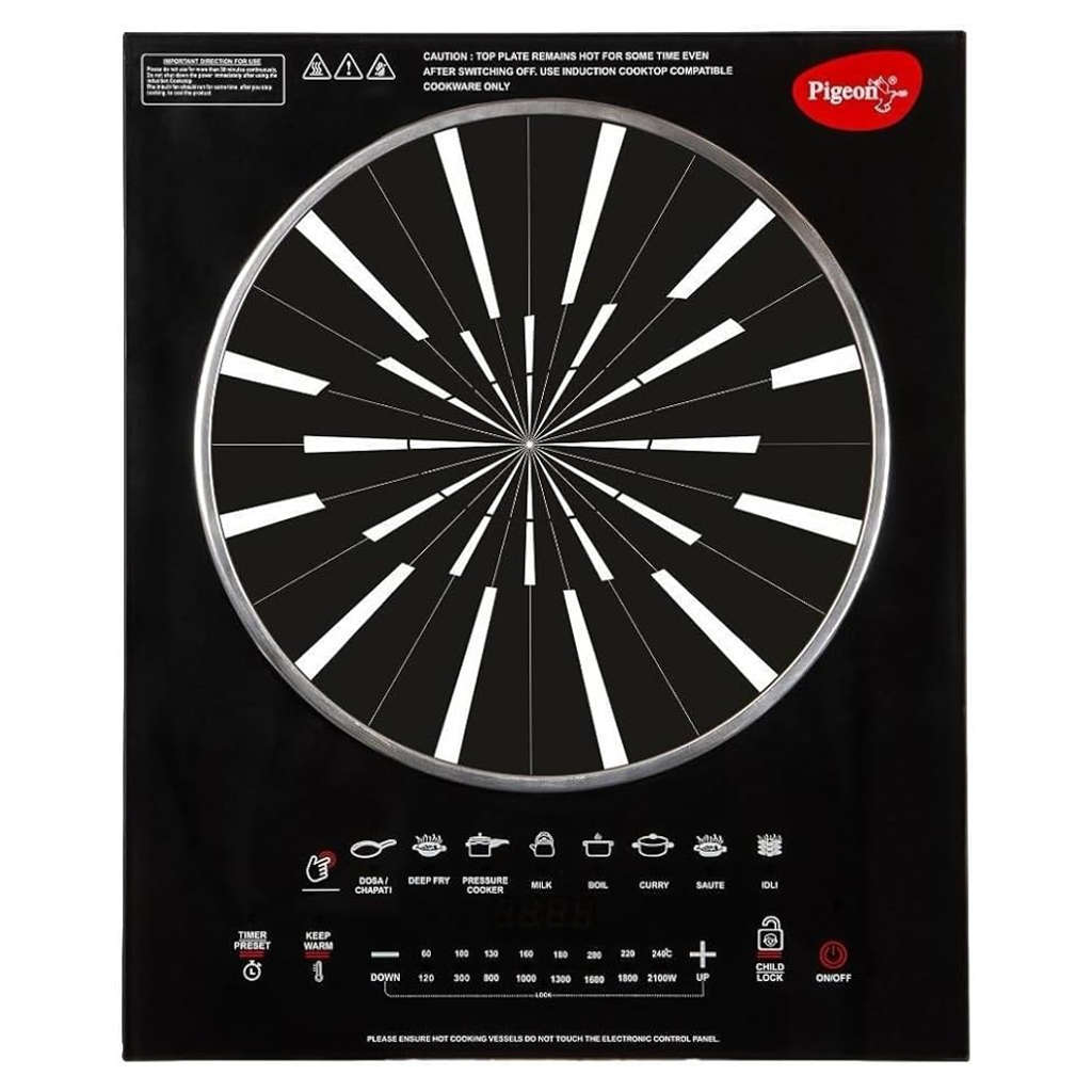 Pigeon Rapido Anti-Skid Induction Cooktop 2100 W 