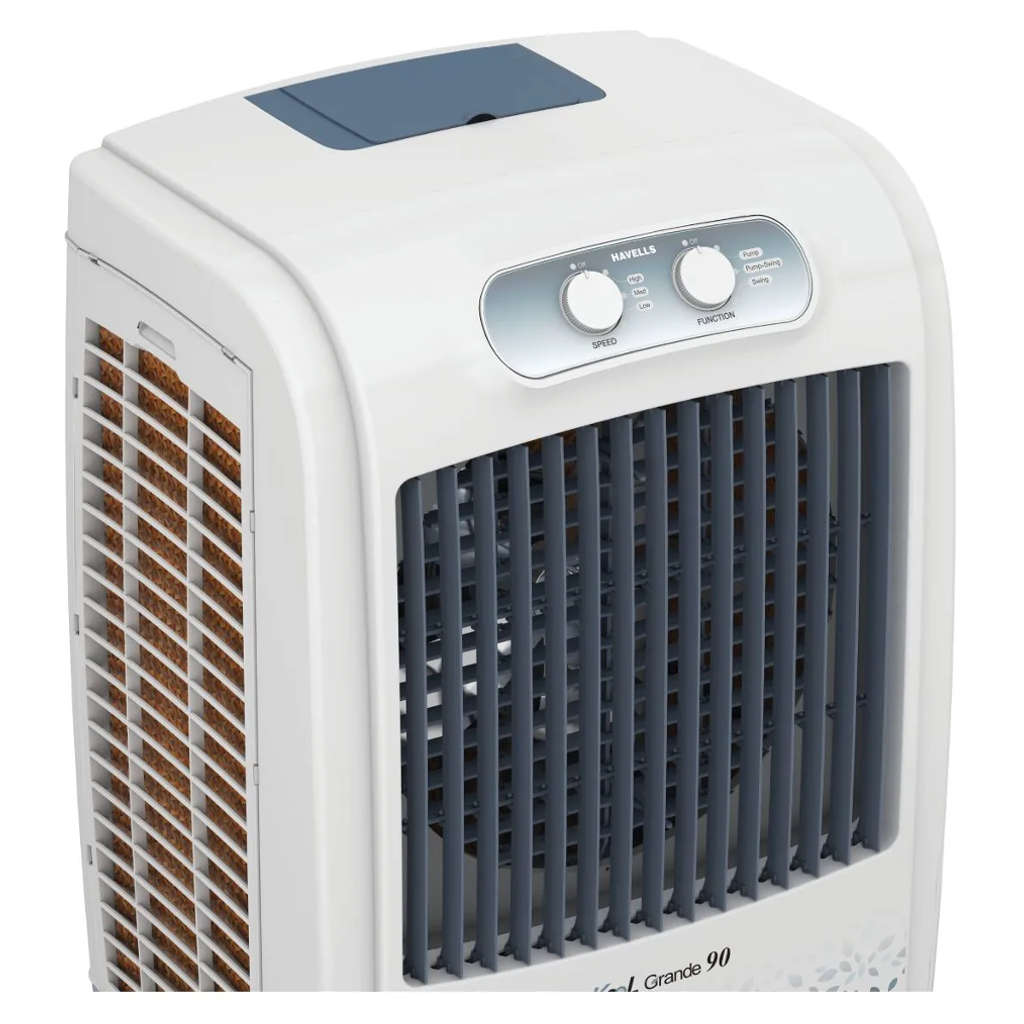 Havells KoolGrande 90 Desert Air Cooler 90 Litre White Grey GHRACBKE090