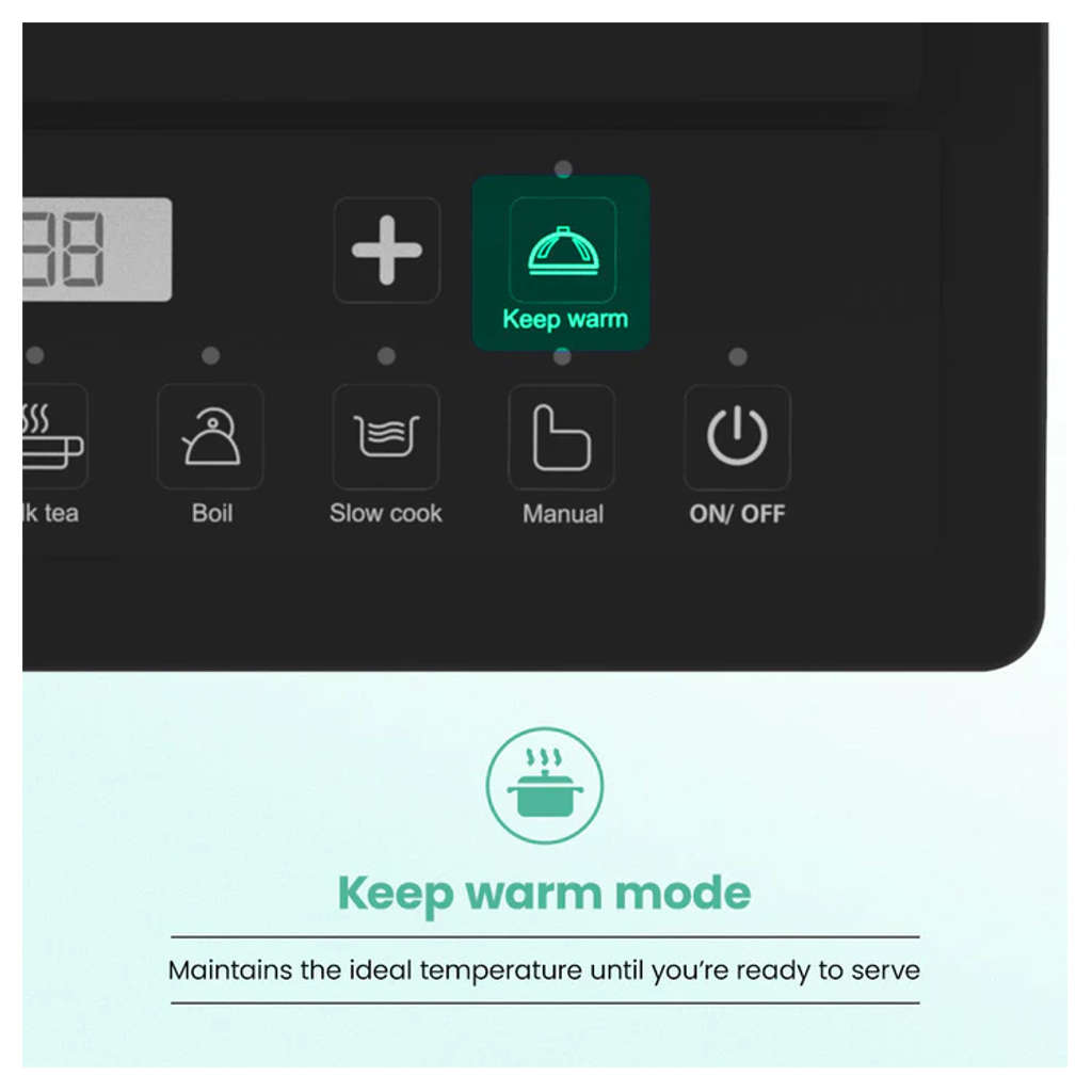 Crompton Instaserve Induction Cooktop 1600W 7 One Touch Cook Menus
