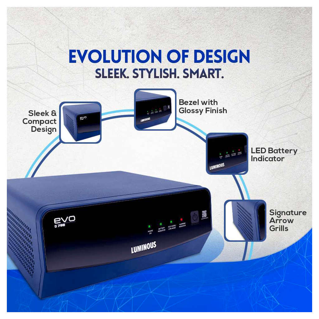 Luminous Square Wave EVO D 700 Inverter 600VA