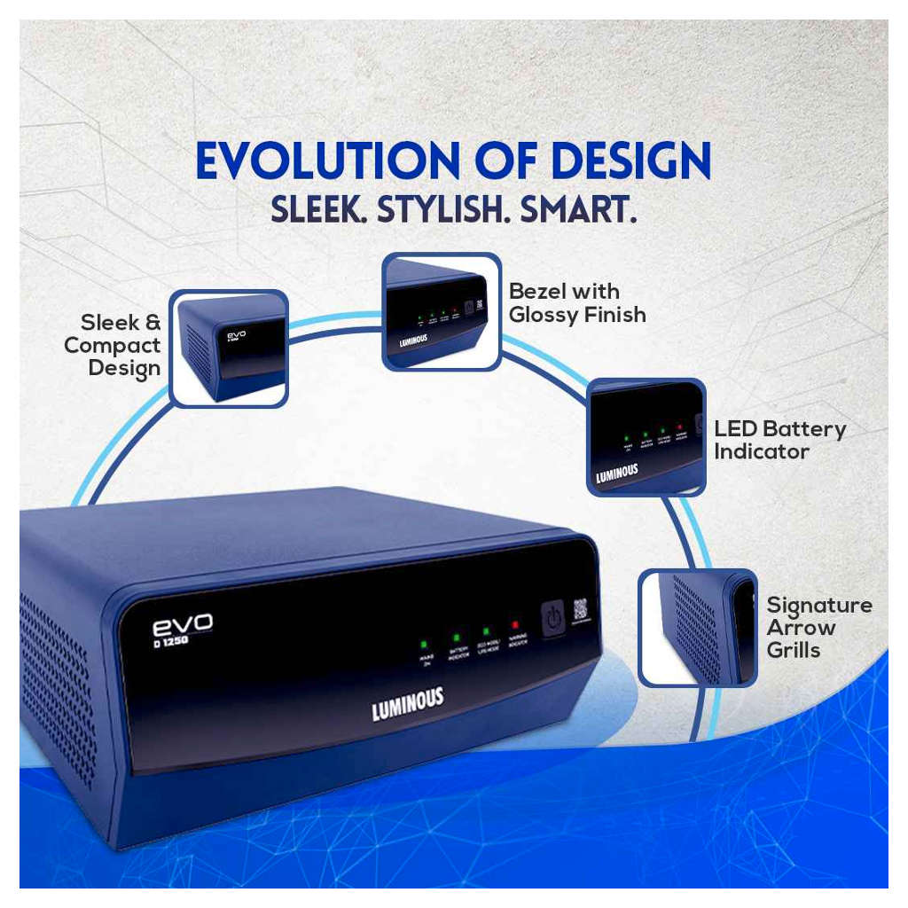 Luminous Square Wave EVO D 1250 Inverter 1100VA