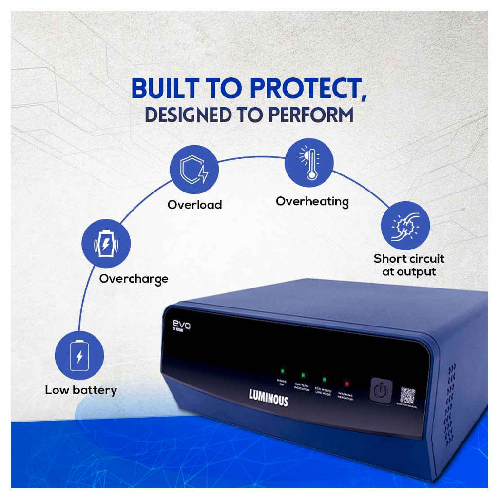 Luminous Square Wave EVO D 1250 Inverter 1100VA