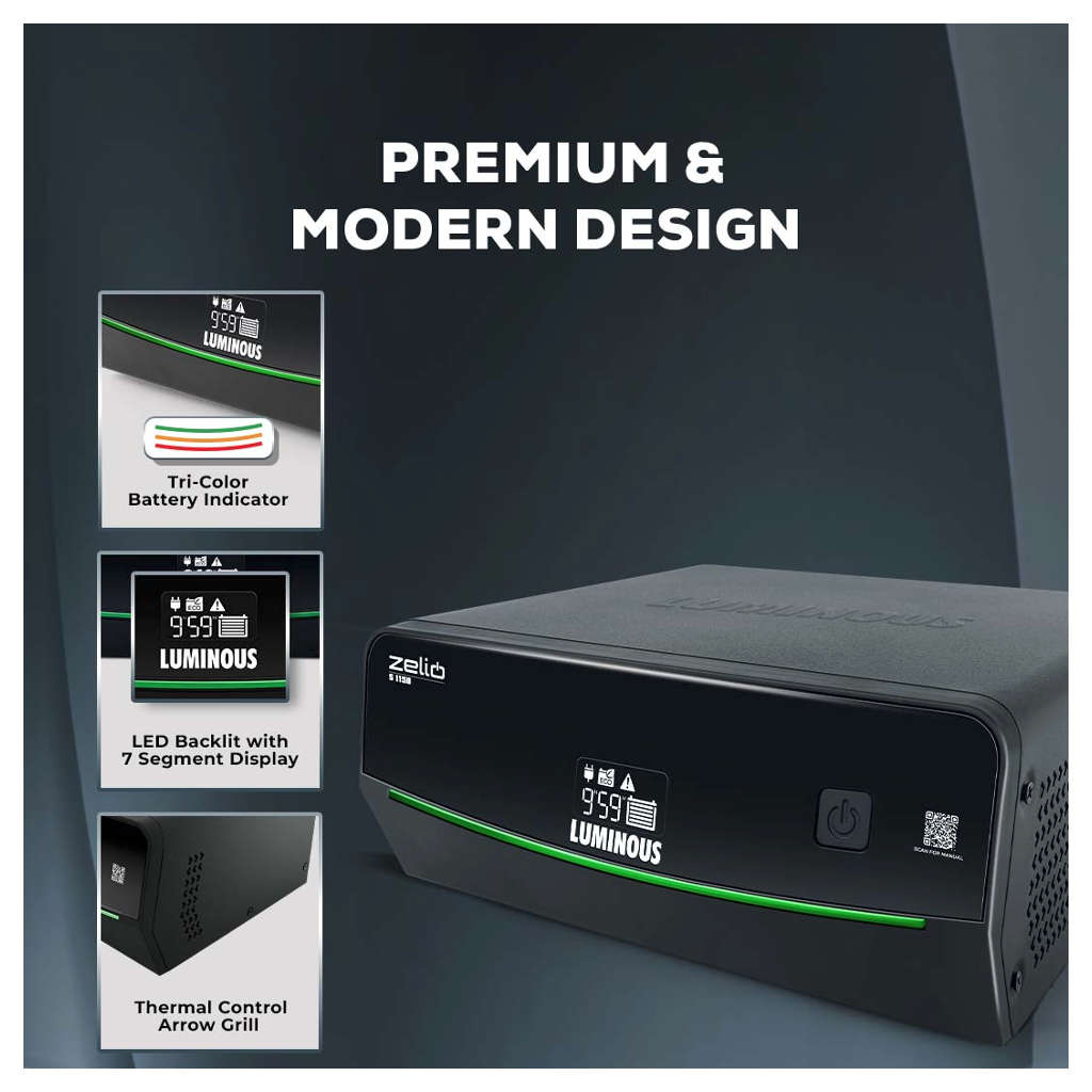 Luminous Sine Wave Zelio S 1150 Inverter 900VA