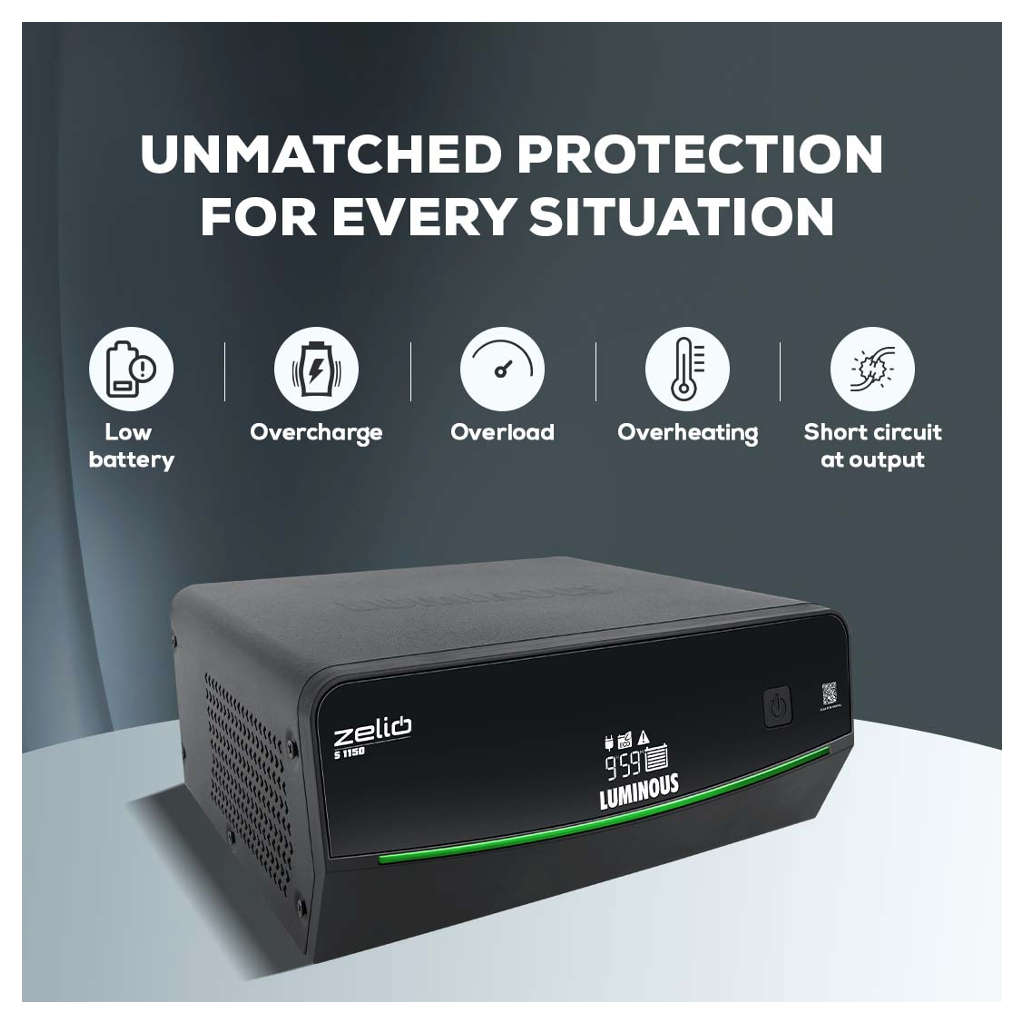 Luminous Sine Wave Zelio S 1150 Inverter 900VA