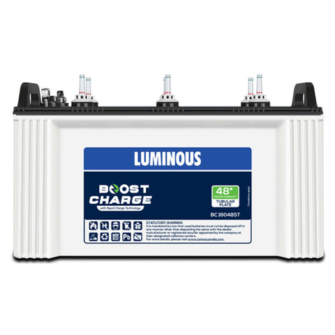 Luminous Boost Charge Short Tubular Inverter Battery 100Ah BC 16048ST 