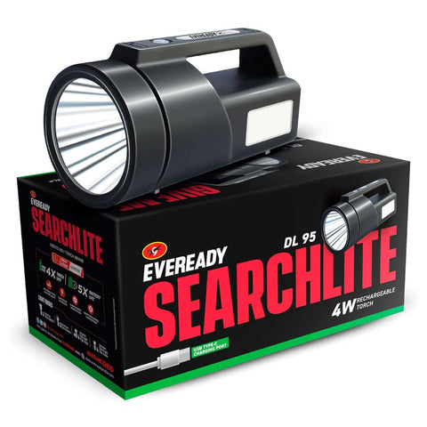 Eveready Searchlite Rechargeable LED Torch Light DL95 