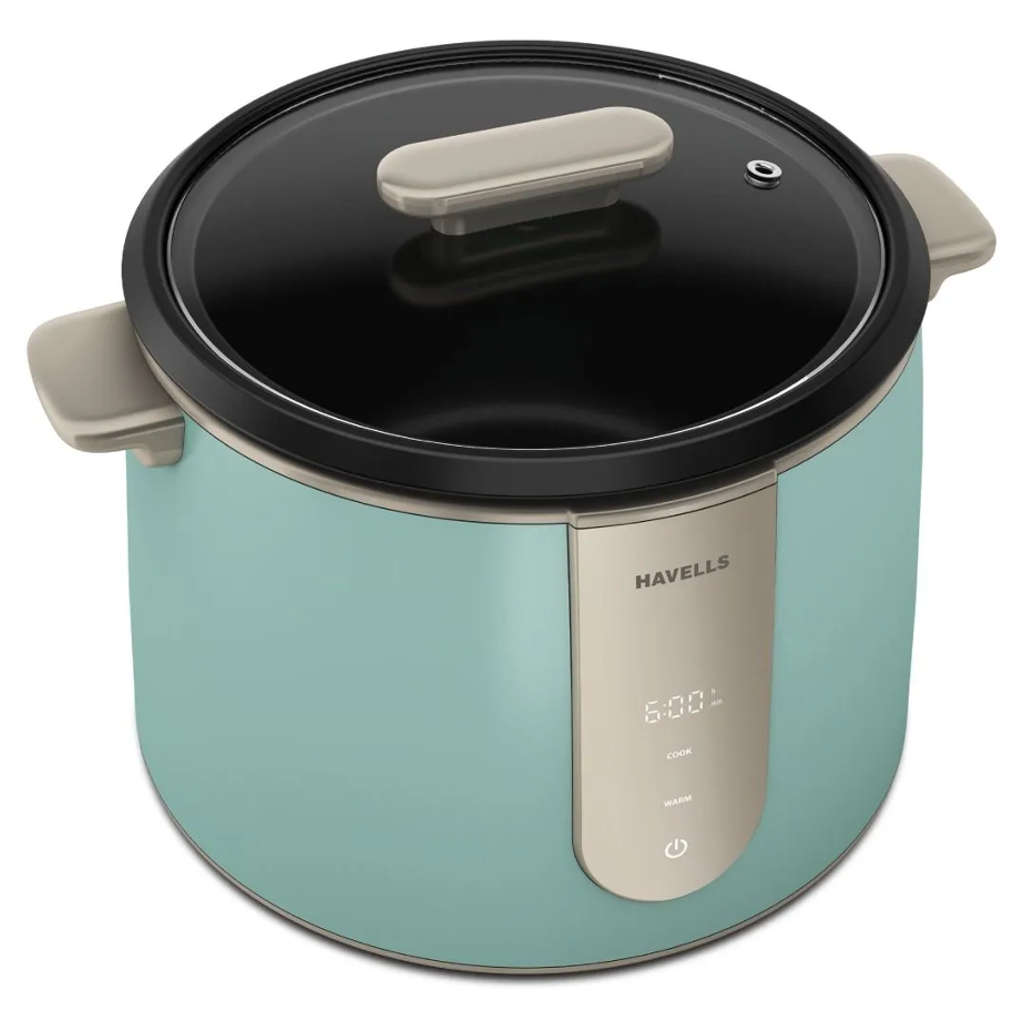 Havells Craft Electric Rice Cooker 1.8 Litre Blue & Gold GHCRCSBB070