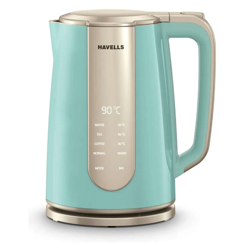 Havells Craft Electric Kettle 1.5 Litre Blue & Gold GHBKTBCB160 