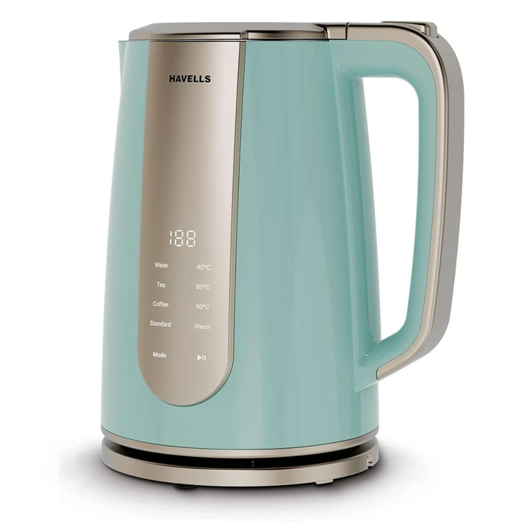 Havells Craft Electric Kettle 1.5 Litre Blue & Gold GHBKTBCB160
