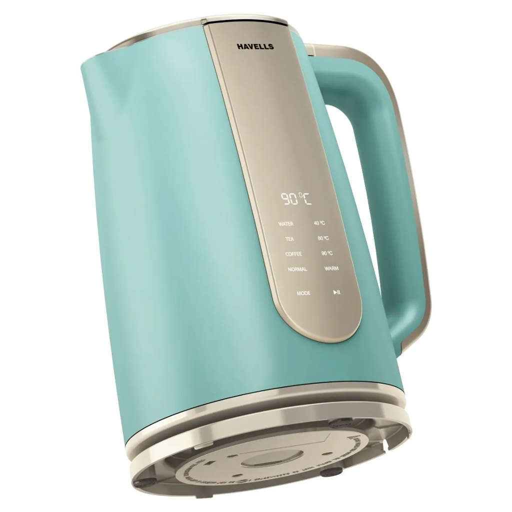 Havells Craft Electric Kettle 1.5 Litre Blue & Gold GHBKTBCB160
