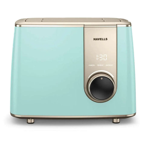 Havells Craft 2 Slice Pop Up Toaster 850 W Blue & Gold GHCPTFRB085 