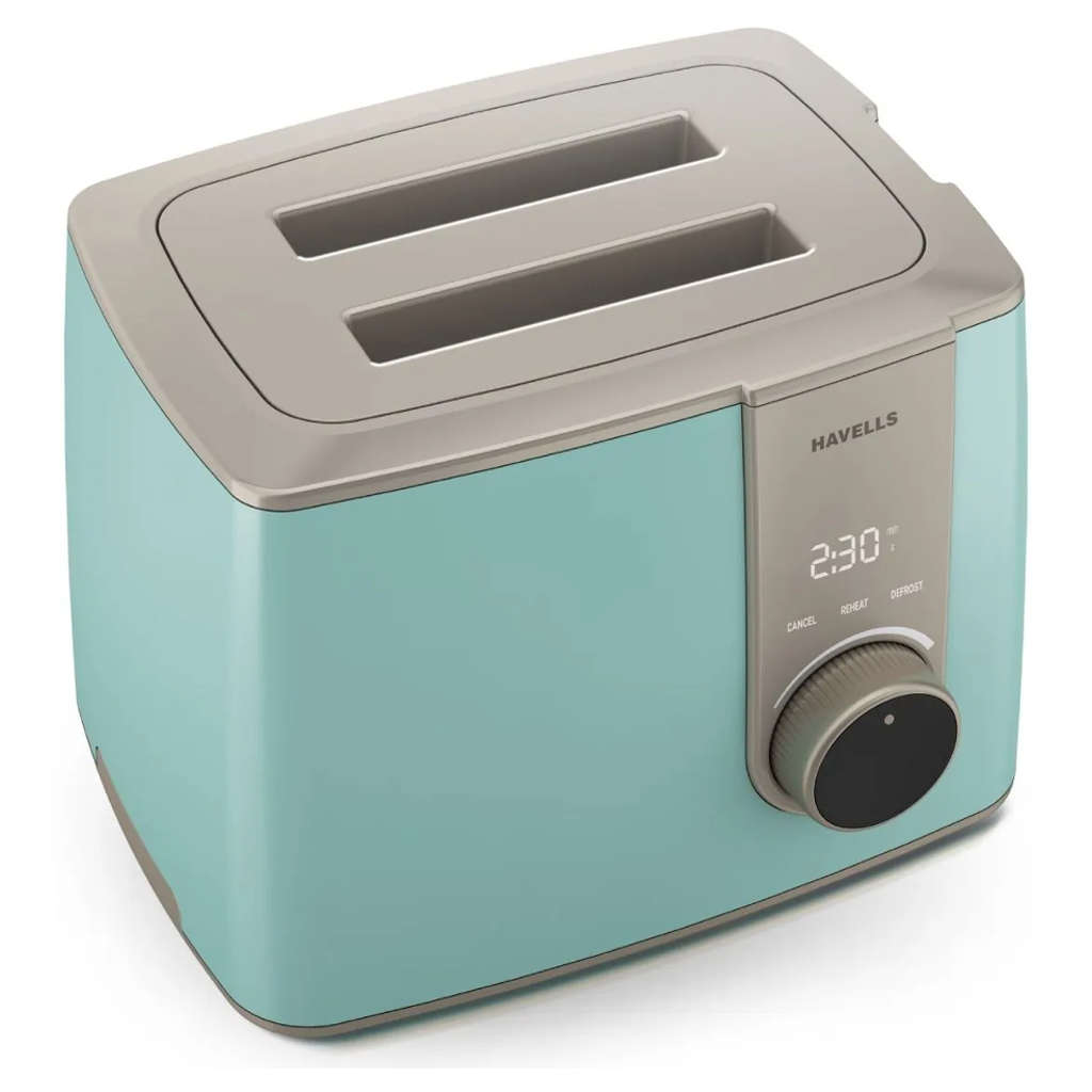 Havells Craft 2 Slice Pop Up Toaster 850 W Blue & Gold GHCPTFRB085