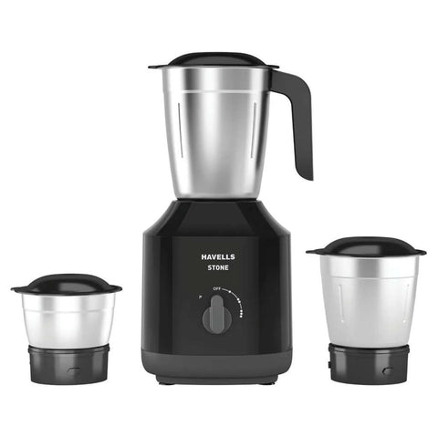 Havells Stone Mixer Grinder 3 Jar 500 W Black GHFMGBGK050 