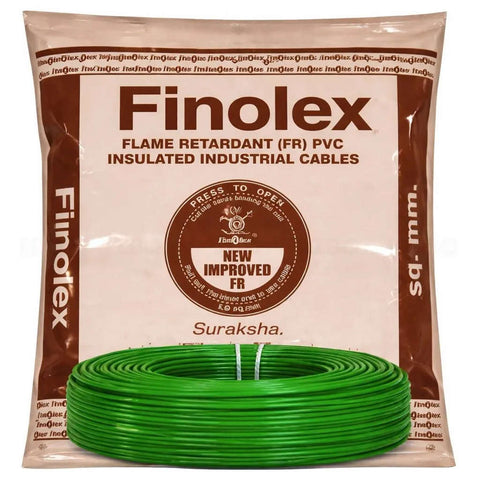Finolex PVC Insulated FR Cable 1.0 Sq.mm 300 Meter Green 