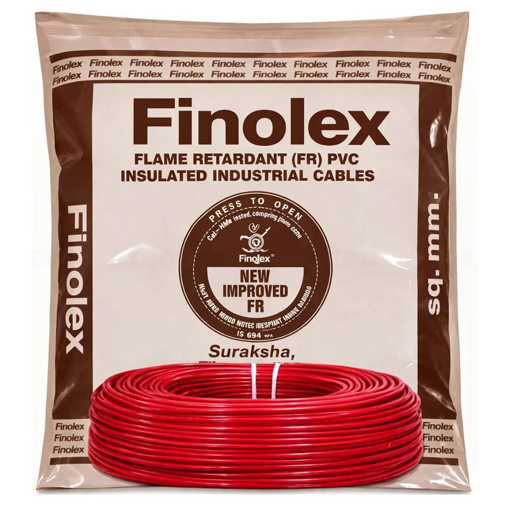 Buy Finolex PVC Insulated FR Cable 4.0 Sq.mm 300 Meter Red Online at ...